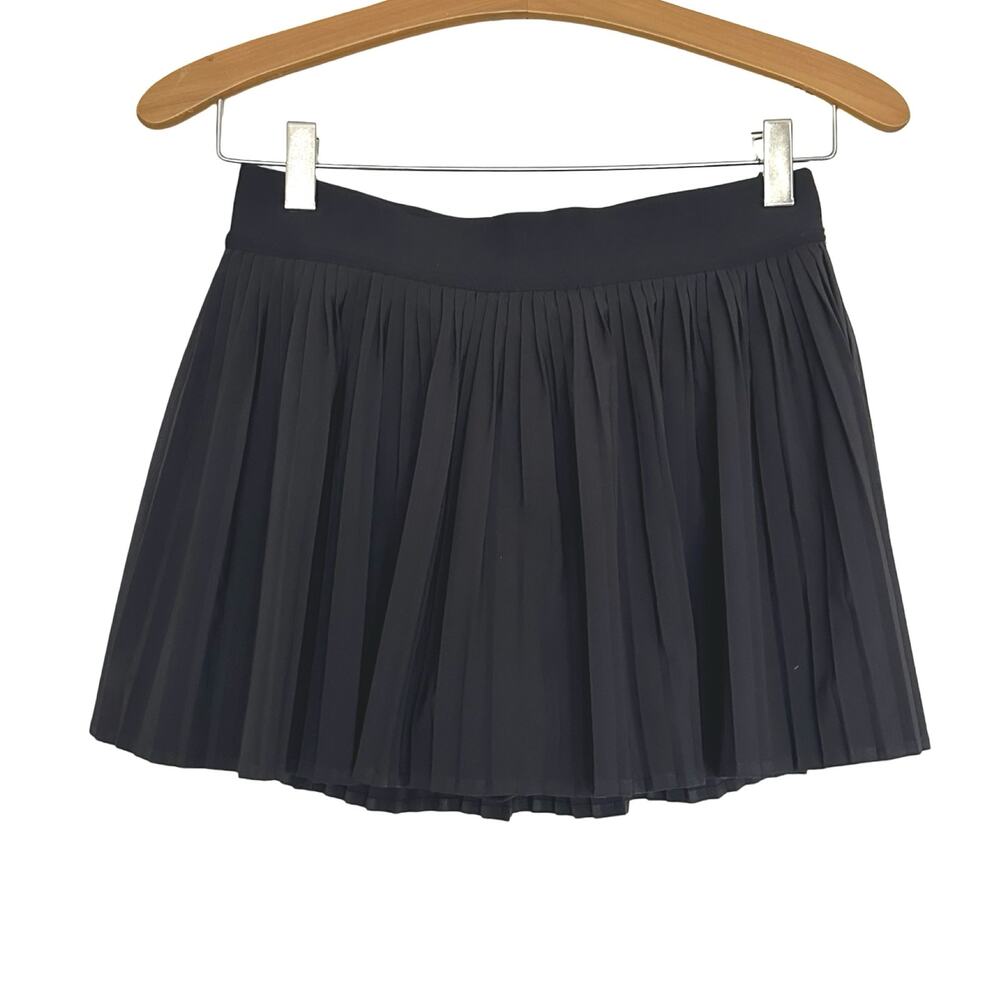 Lululemon Varsity High-Rise Pleated Tennis Skirt Black Skort Sporty Gym Size 6